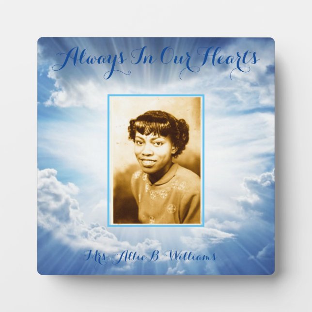 Personalized Memorial Frame (Front)