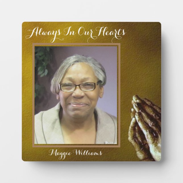 Personalized Memorial Frame (Front)