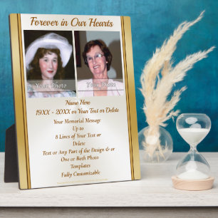 Personalized Memorial Gifts for Loss of Mother Plaque