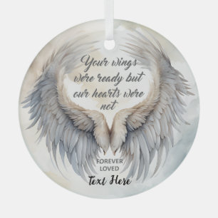 Personalized Memorial Glass Ornament
