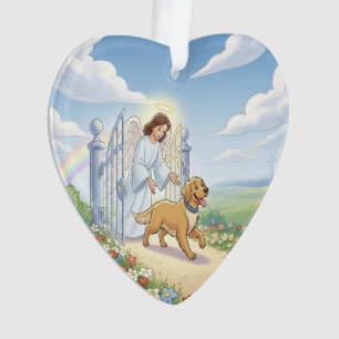 Personalized Memorial Heart Pet Ornament