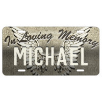 Personalized Memorial License License Plate