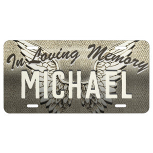 Personalized Memorial License License Plate