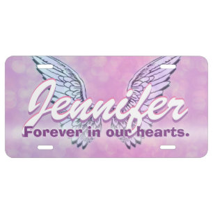 Personalized Memorial License Plate