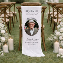 Personalized Memorial Linen Father Of The Bride