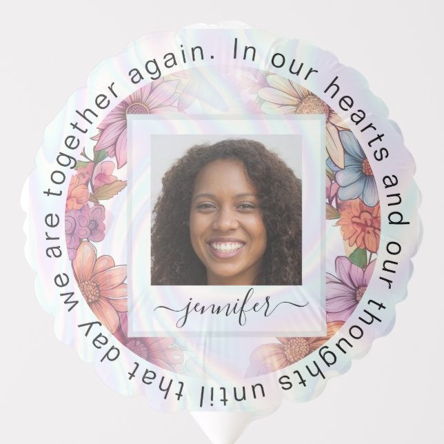 Personalized Memorial Photo  Balloon (Front)