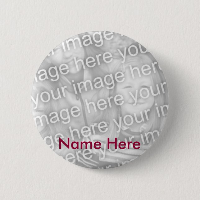 Personalized Memorial Photo Button (Front)