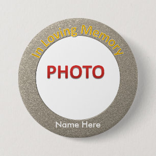Personalized Memorial Photo Button