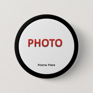Personalized Memorial Photo Pinback Button