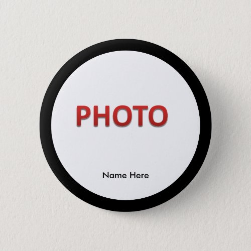 Personalized Memorial Photo Pinback Button