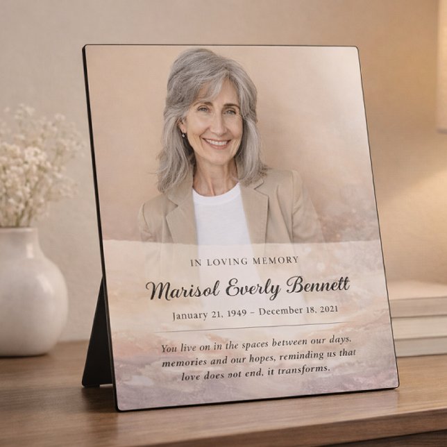 Personalized Memorial Photo Plaque (Creator Uploaded)