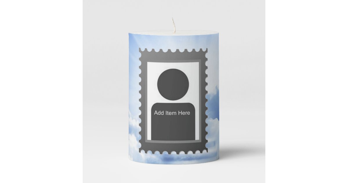 Personalized Memorial Pillar Candle Zazzle