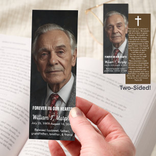 Personalized Memorial Prayer Masculine Bookmark