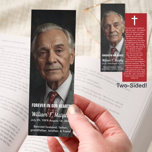 Personalized Memorial Prayer Masculine Bookmark (Creator Uploaded)