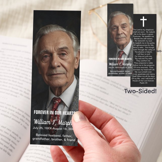 Personalized Memorial Prayer Masculine Bookmark (Creator Uploaded)