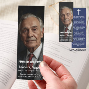 Personalized Memorial Prayer Masculine Bookmark