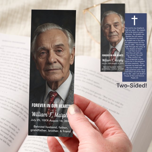Personalized Memorial Prayer Masculine Bookmark (Creator Uploaded)