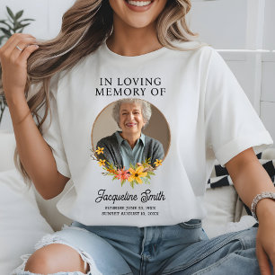 Personalized Memorial Remembrance Gift Funeral RIP T-Shirt