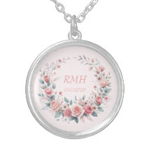 Personalized Memorial Rose Necklace