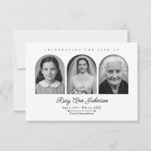 Personalized Memorial Thank You Card