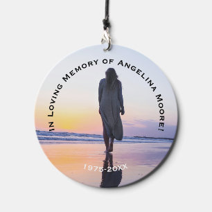 Personalized Memorial Wind Chime Photo and Text
