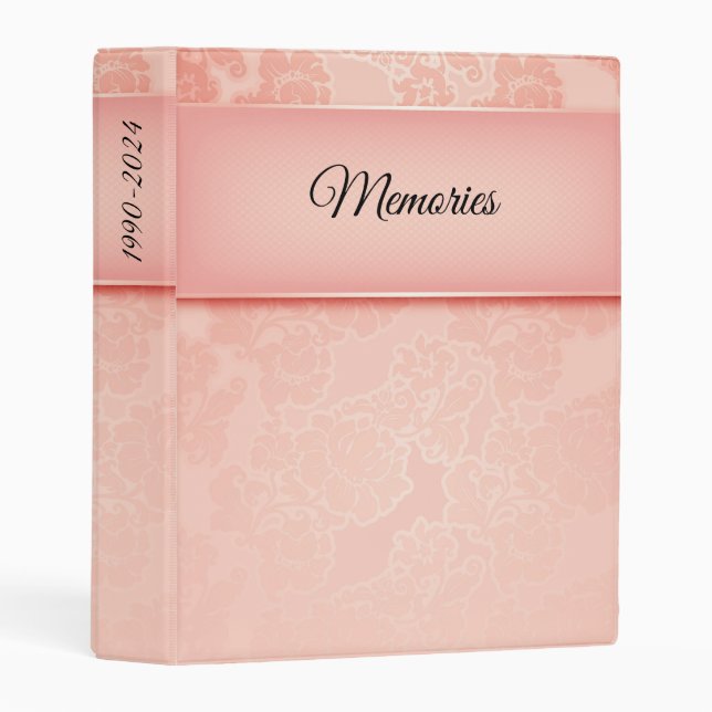 Personalized Memories with dates Mini Binder (Front/Spine)