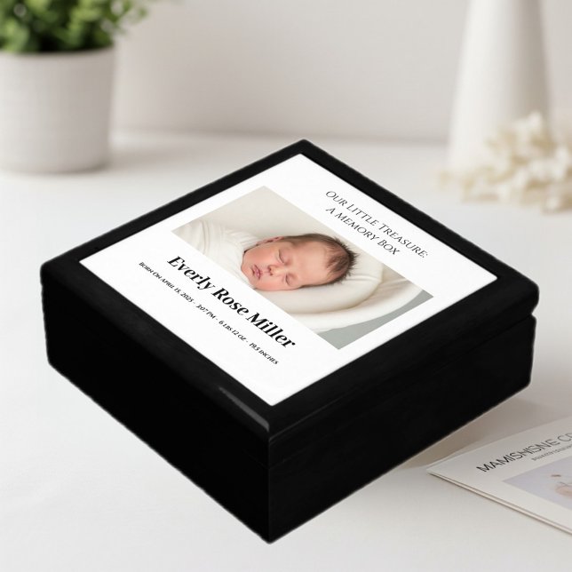 Personalized memory box with photo, wooden box  (Creator Uploaded)