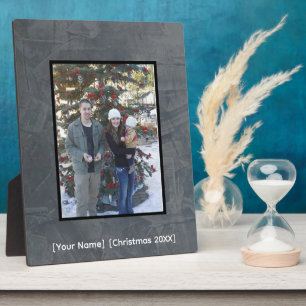 Personalized Memory Gray Slate Plaque