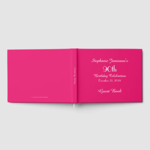Personalized Memory/Guest Book 90th Birthday Party