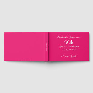 Personalized Memory/Guest Book 90th Birthday Party