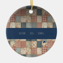Personalized Memory Quilt Family Name Christmas