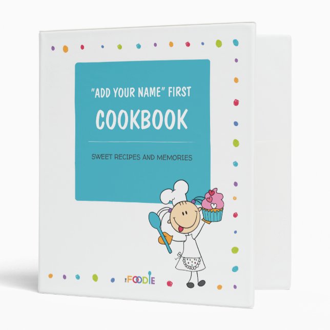 Personalized Memory Recipe Binder for Kids (Front/Inside)