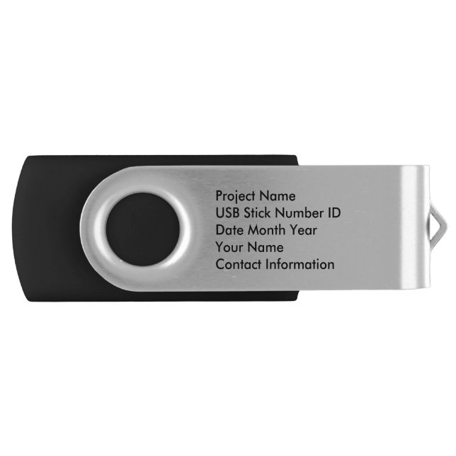 Personalized Memory Stick with Your Text + Colors (Front)