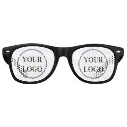 Personalized Men Gifts Black and White LOGO Retro Sunglasses