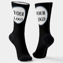 Personalized Men Gifts Black and White LOGO Socks