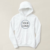 Modern White Custom Monogram Personalized Name Embroidered Sweatshirt