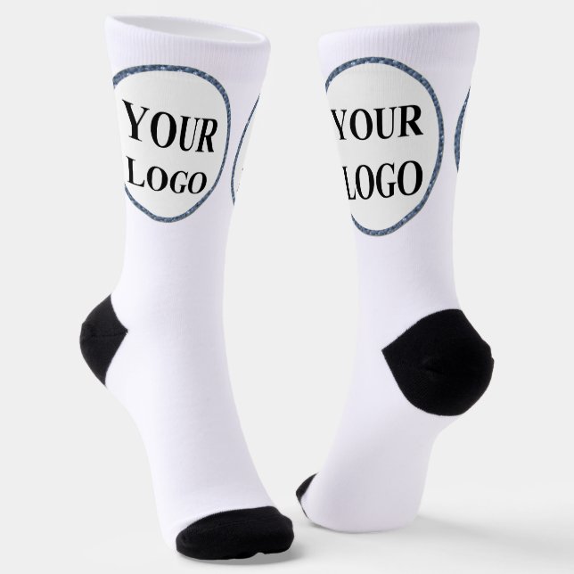 Personalized Men Gifts Golfer Customized LOGO Socks (Angled)