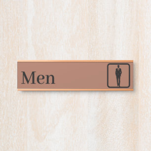 Personalized Men Restroom Signs