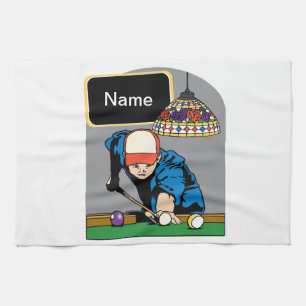 Personalized Mens Billiards Towel