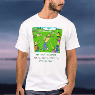 Personalized Men's Golf Tournament T-Shirt
