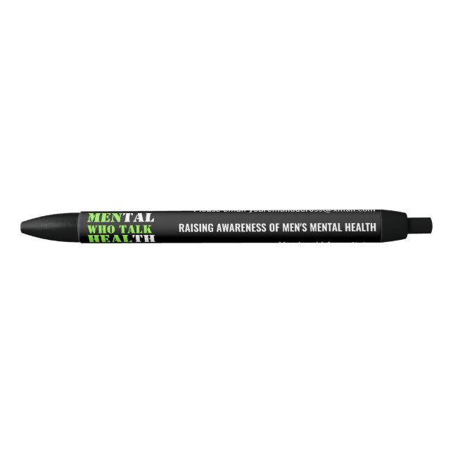 Personalized Mens Mental Health Awareness Pen (Front)