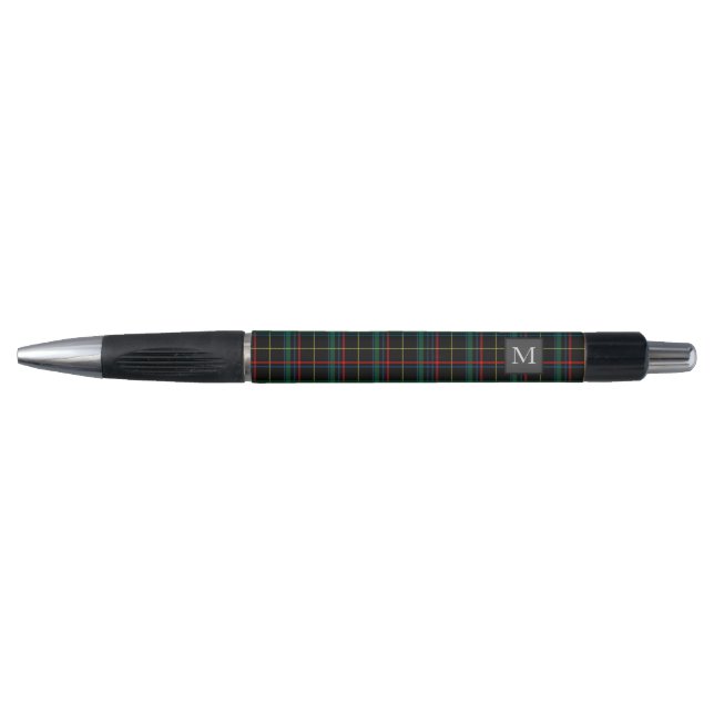 Personalized Men's Tartan Monogram Businessman's Pen (Front)