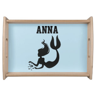 PERSONALIZED MERMAID ART serving tray