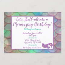 Personalized Mermaid Birthday