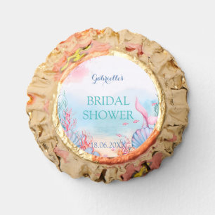 Personalized Mermaid Bridal Shower Reese's Peanut Butter Cups