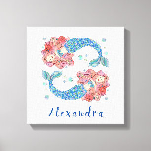 Personalized Mermaid Canvas Print