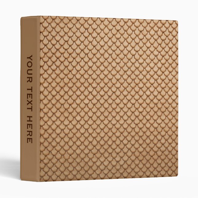 Personalized Mermaid Faux Leather Print 3 Ring Binder (Front/Spine)