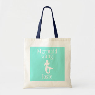 Personalized Mermaid Gang Tote Bag