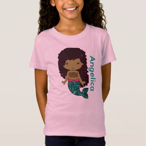 Personalized Mermaid Girls shirt