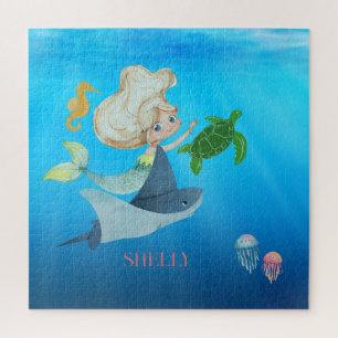 Personalized Mermaid Jigsaw Puzzle